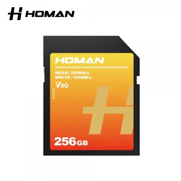호만 UHS-II SD Card V60 256GB HOMAN 8K 4K 메모리카드